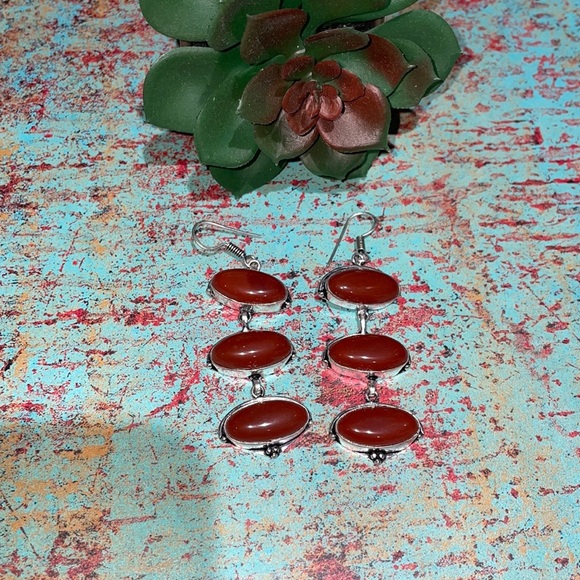 Carnelian Earrings - Picture 2 of 11